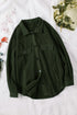 Turn Down Collar Buttoned Shirt Jacket